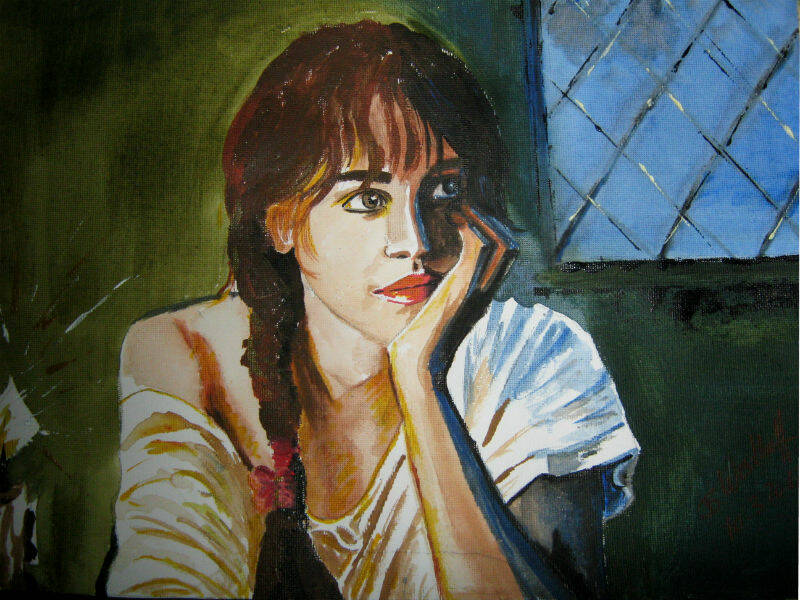 Eine nachdenkliche junge Dame…rnWas geht ihr wohl durch den Kopf?