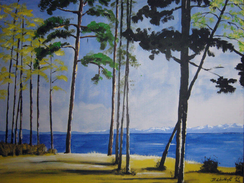 Eine ruhige Ã¼berschaubare Landschaft