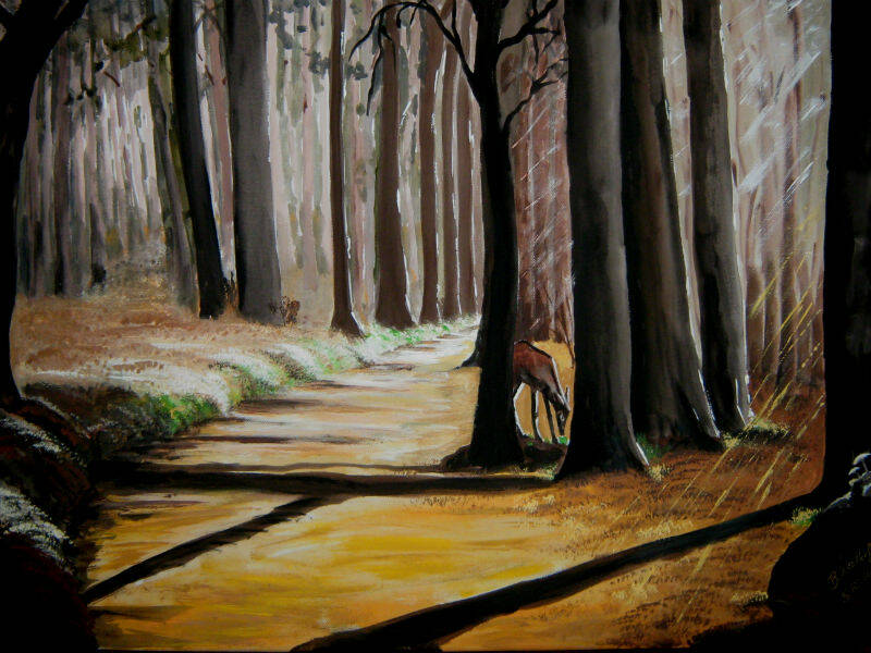 Ein Reh lÃ¤sst es sich gut gehen.