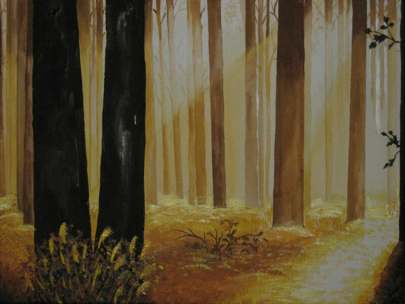 Ruhiger geht es nicht mehr.rnein Aquarell