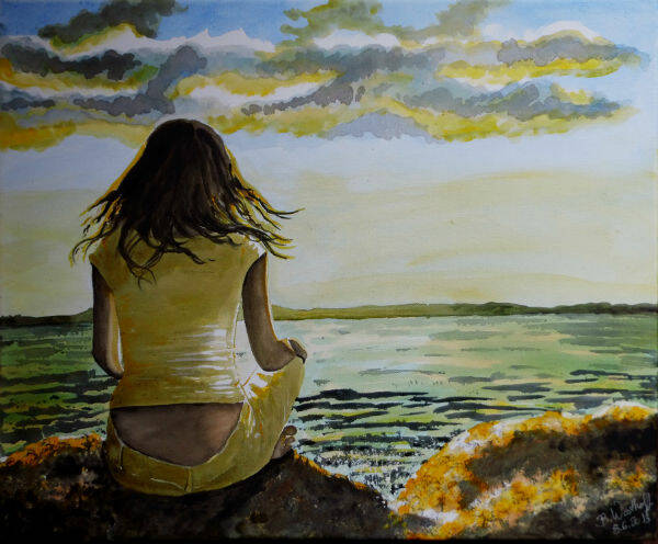 Aquarell rnOriginalgrÃ¶ÃŸe 50×60