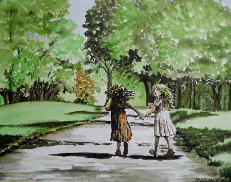 50×60 OriginalgrÃ¶ÃŸernAquarell