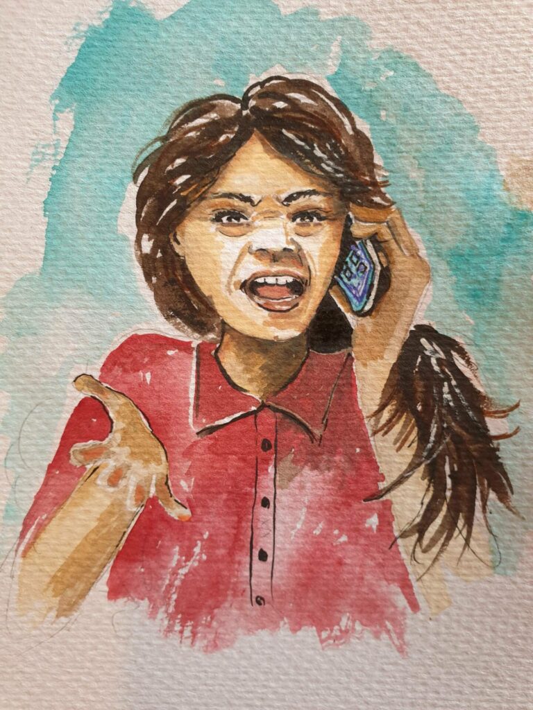 Aquarall A4rnfÃ¼r das Kinderbuch rnDie Pferde fÃ¼r Katharina